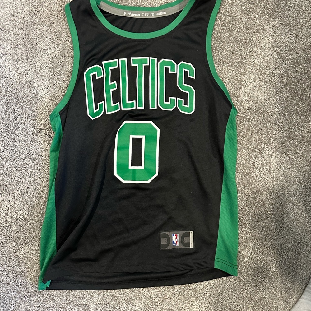 Black and Green Tatum Celtics Jersey